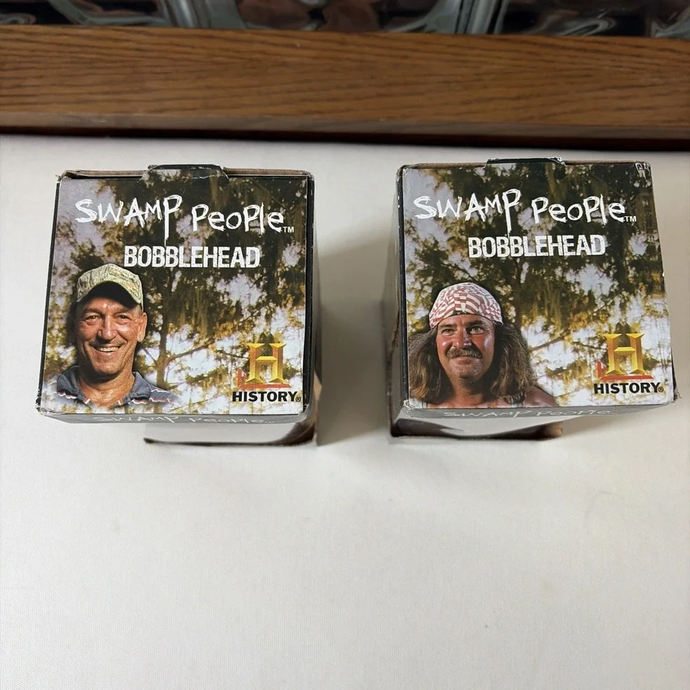Troy Landry & Bruce Mitchell Bobblehead Swamp People‎ History Channel w/ Box
